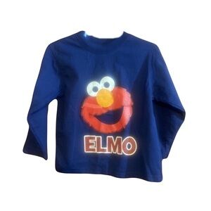 Vintage Y2K Elmo Blue Long Sleeve Shirt